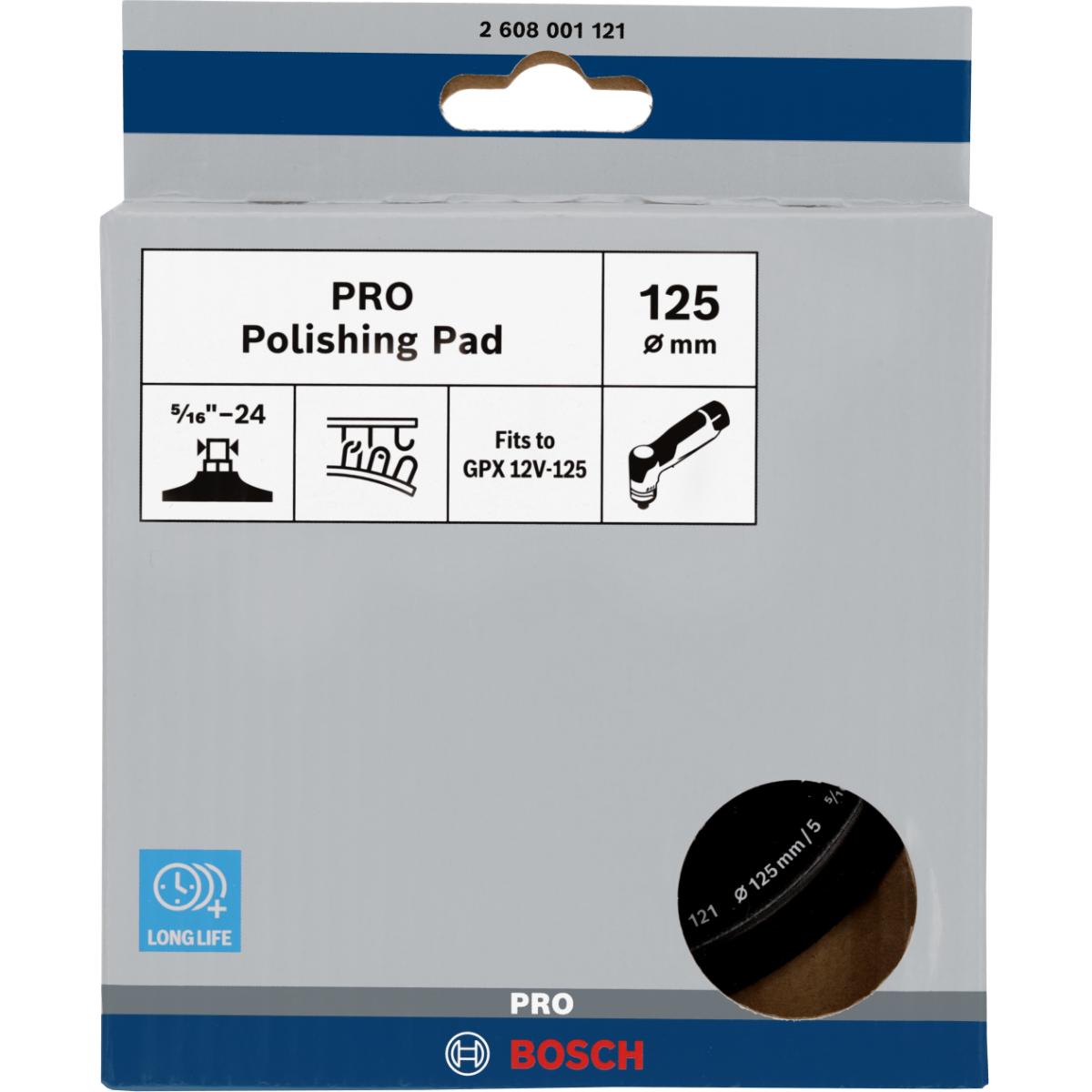 Bosch PRO Polierteller, 125 mm, GPX 12V-125