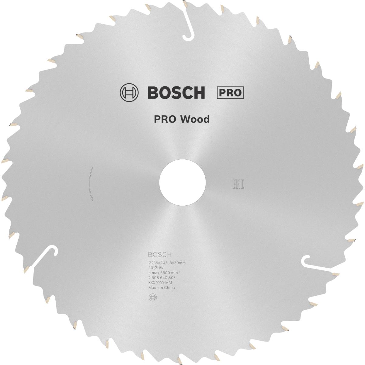 Bosch PRO Kreissägeblatt Speedline Wood, 235 x 30/25 x 2,4 mm, 30 Zähne