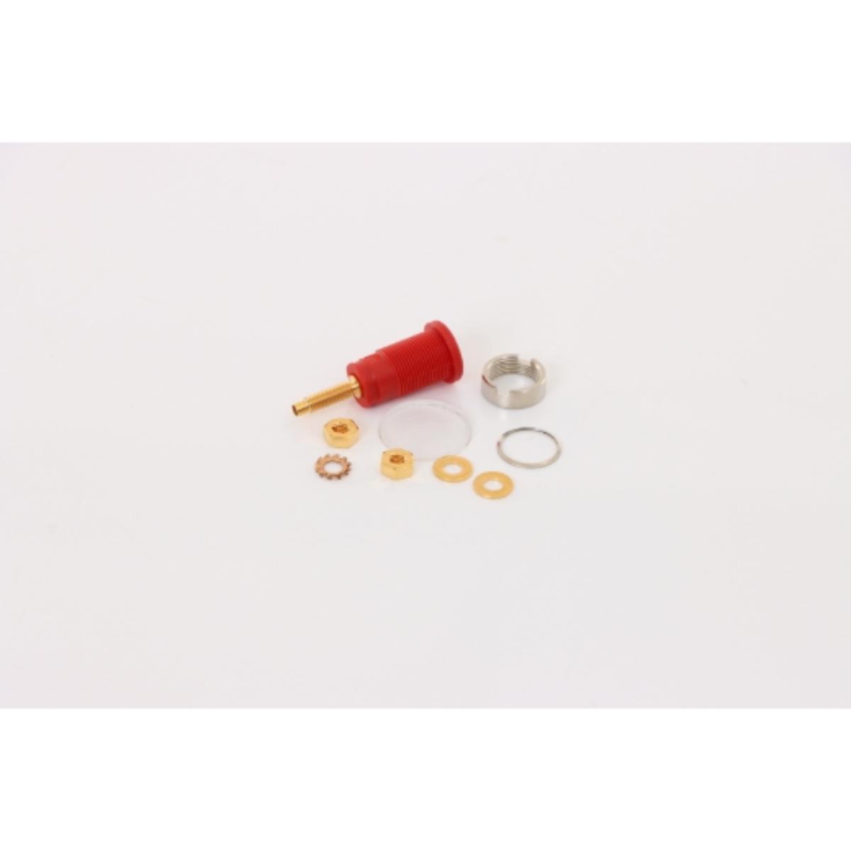 ELMAG Einbaubuchse für Ø 4mm Bananenstecker - rot