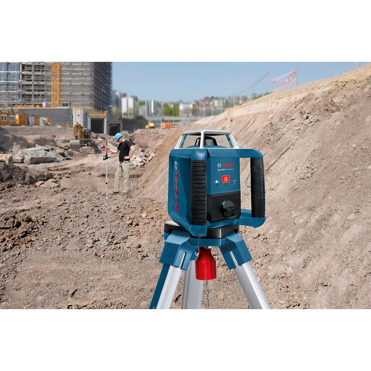 Bosch Rotationslaser GRL 400 H im Handwerkerkoffer