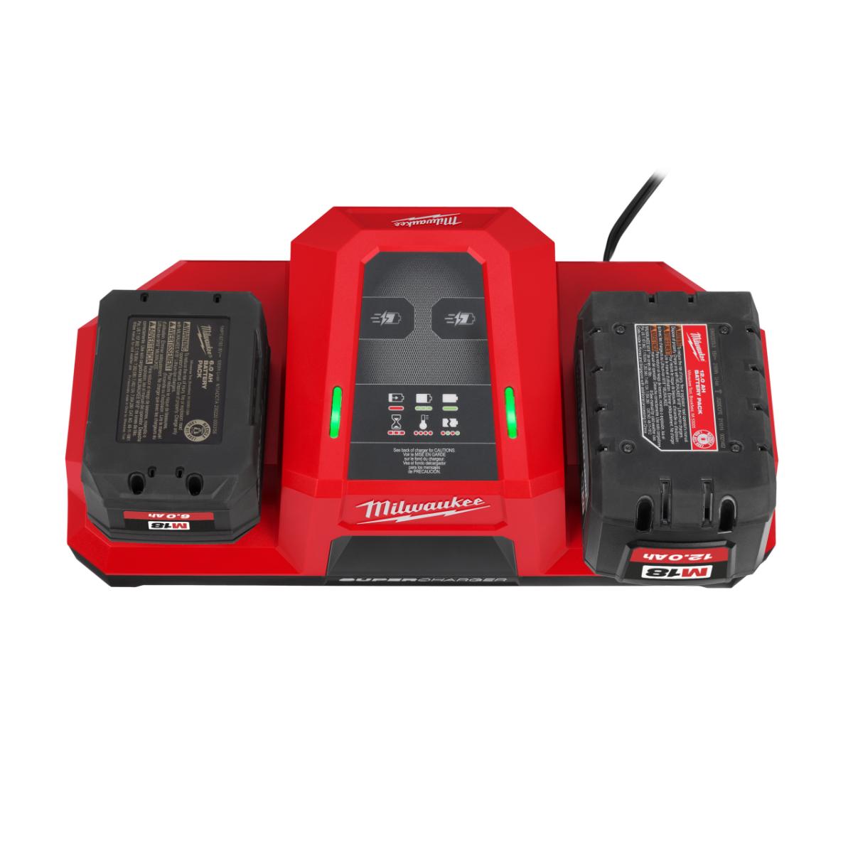 Milwaukee M18 Zweifach-Super-Schnellladegerät - M18DBSC
