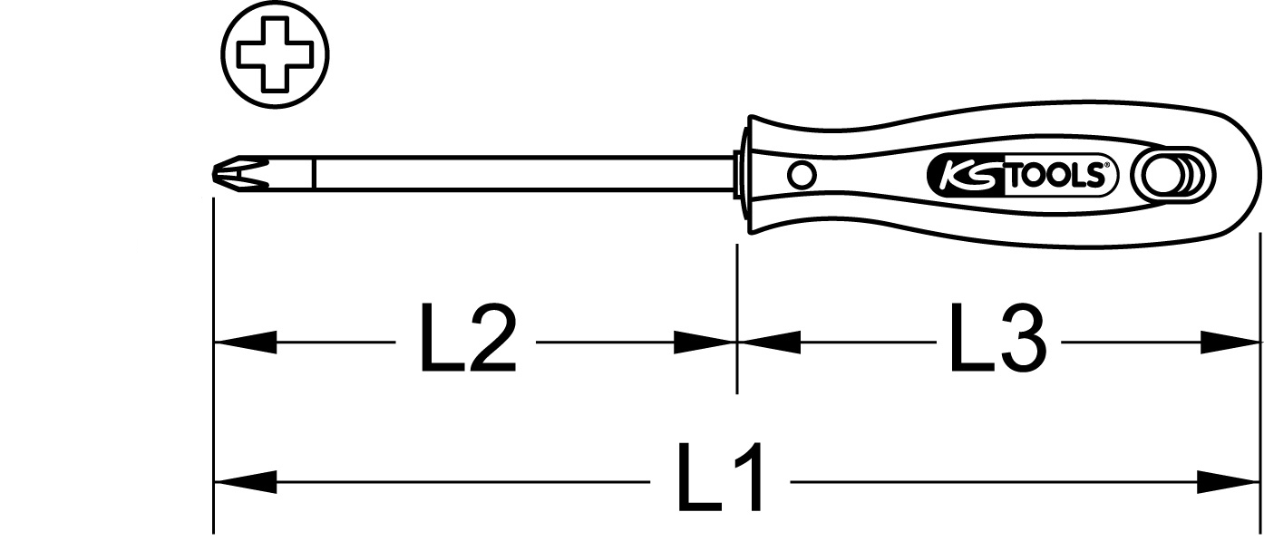 KS Tools EDELSTAHL Schraubendreher