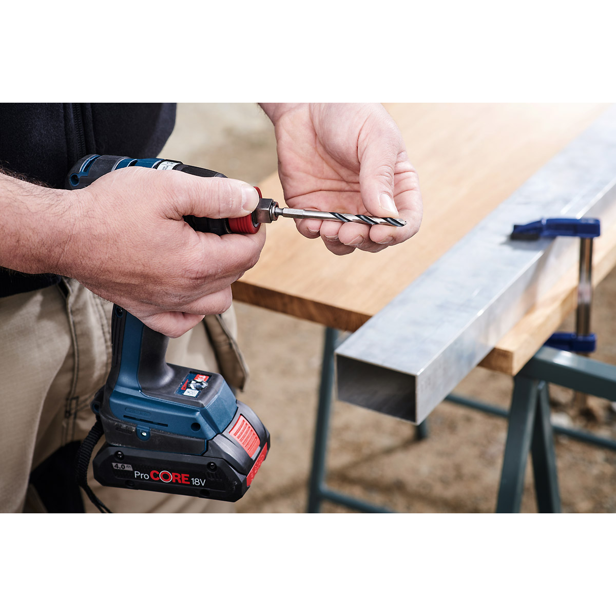 Bosch HSS-Spiralbohrer PointTeQ mit Sechskantschaft, 5-teilig