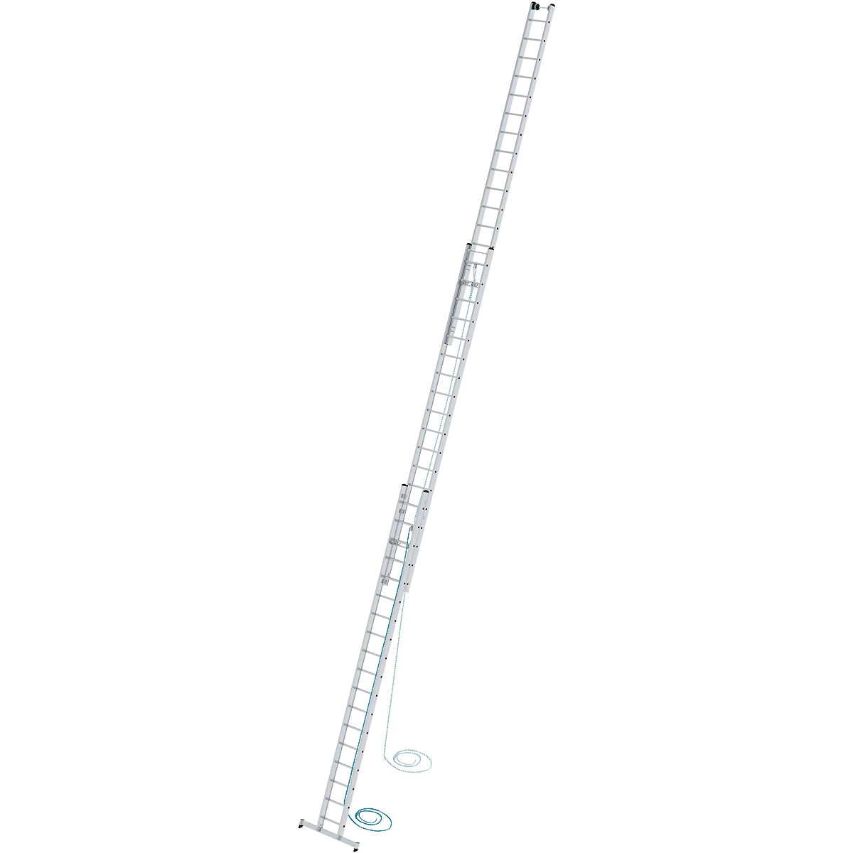 Munk Sprossen-Seilzugleiter 3-teilig mit nivello®-Traverse
