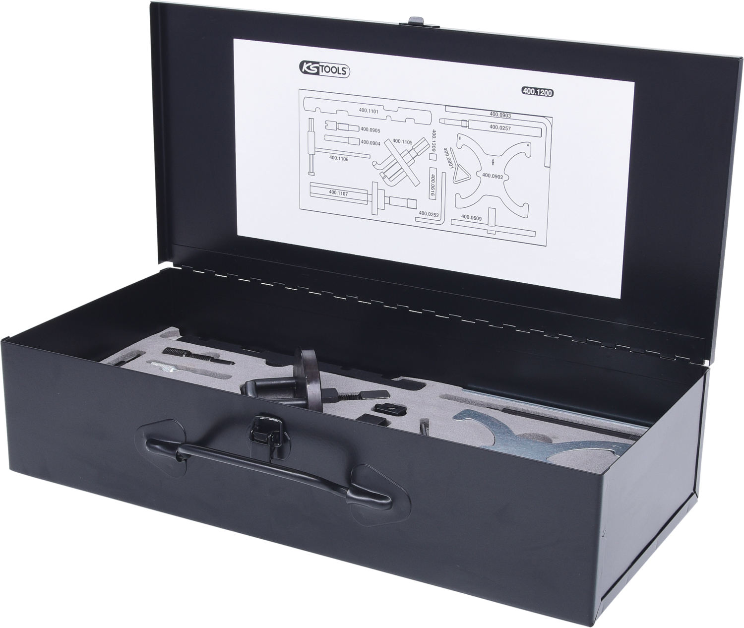 KS Tools Motoreinstell-Werkzeug-Satz für Ford, 17-tlg