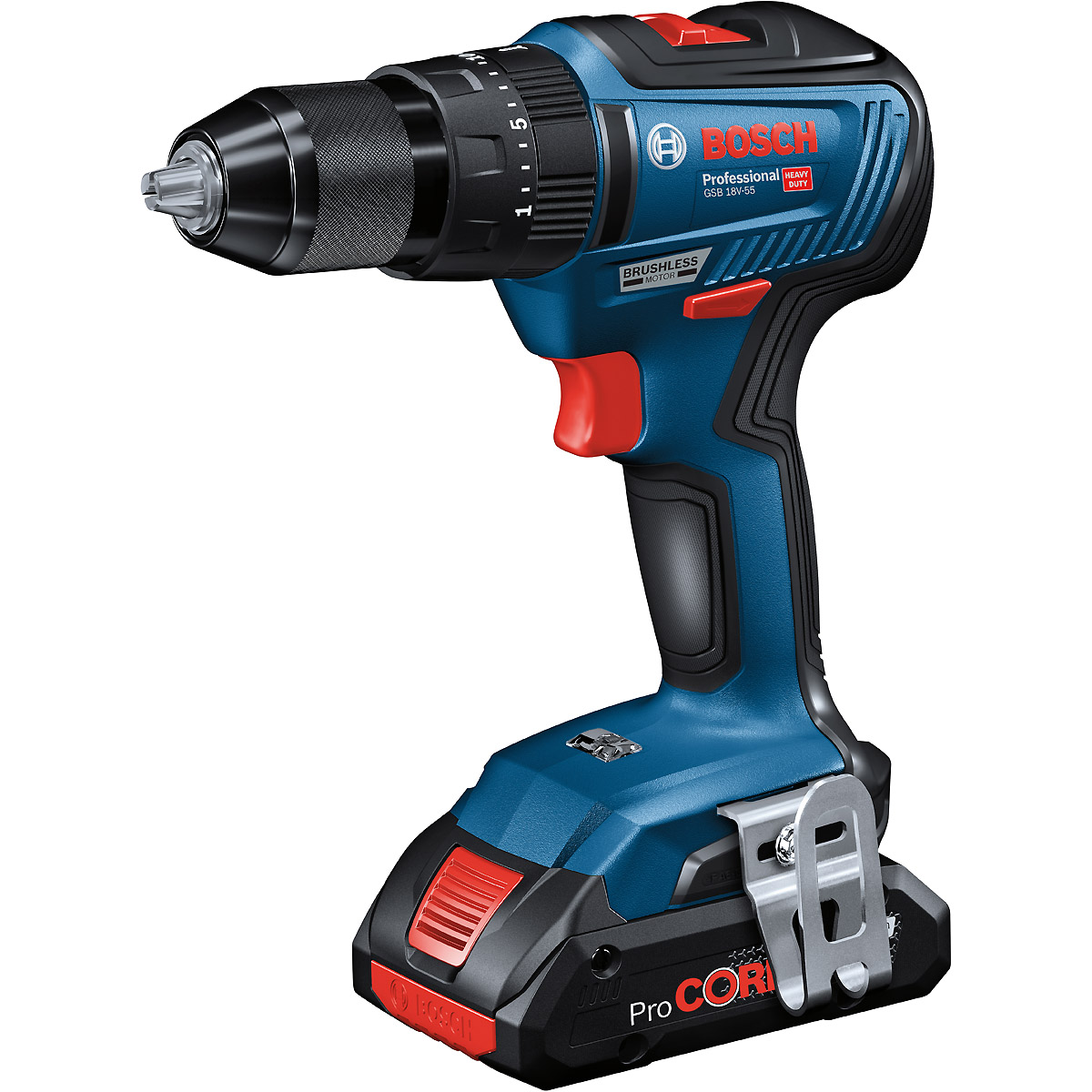 Bosch Akku-Schlagbohrschrauber GSB 18V-55, Solo Version mit L-Boxx