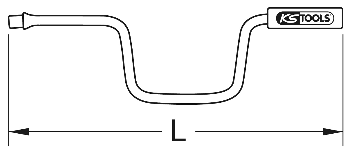 KS Tools 3/8" Kurbel
