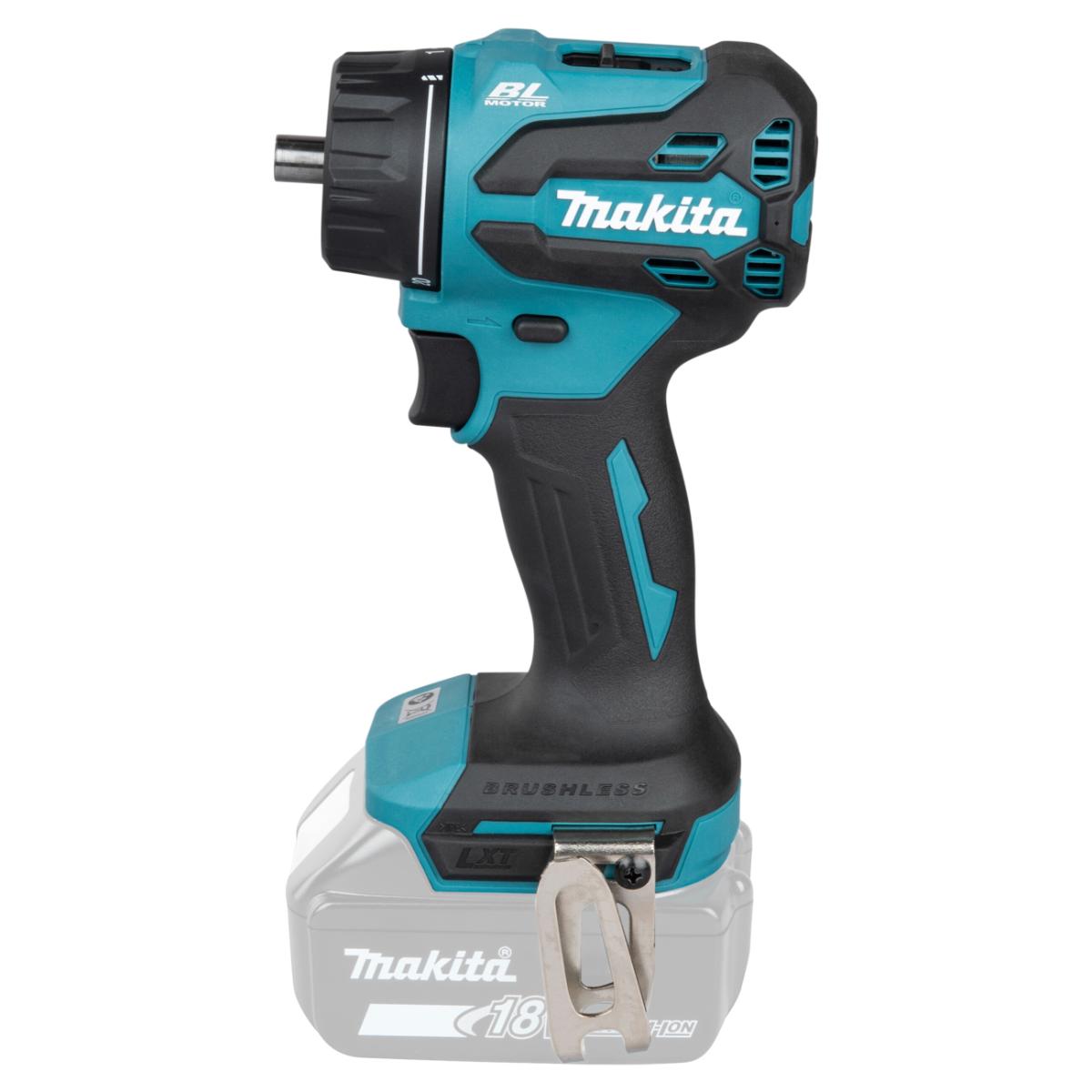 Makita Akku-Bohrschrauber mit Wechselkopfsystem mit 1x Bohrfutter 13 mm LXT 18V - DDF491Z