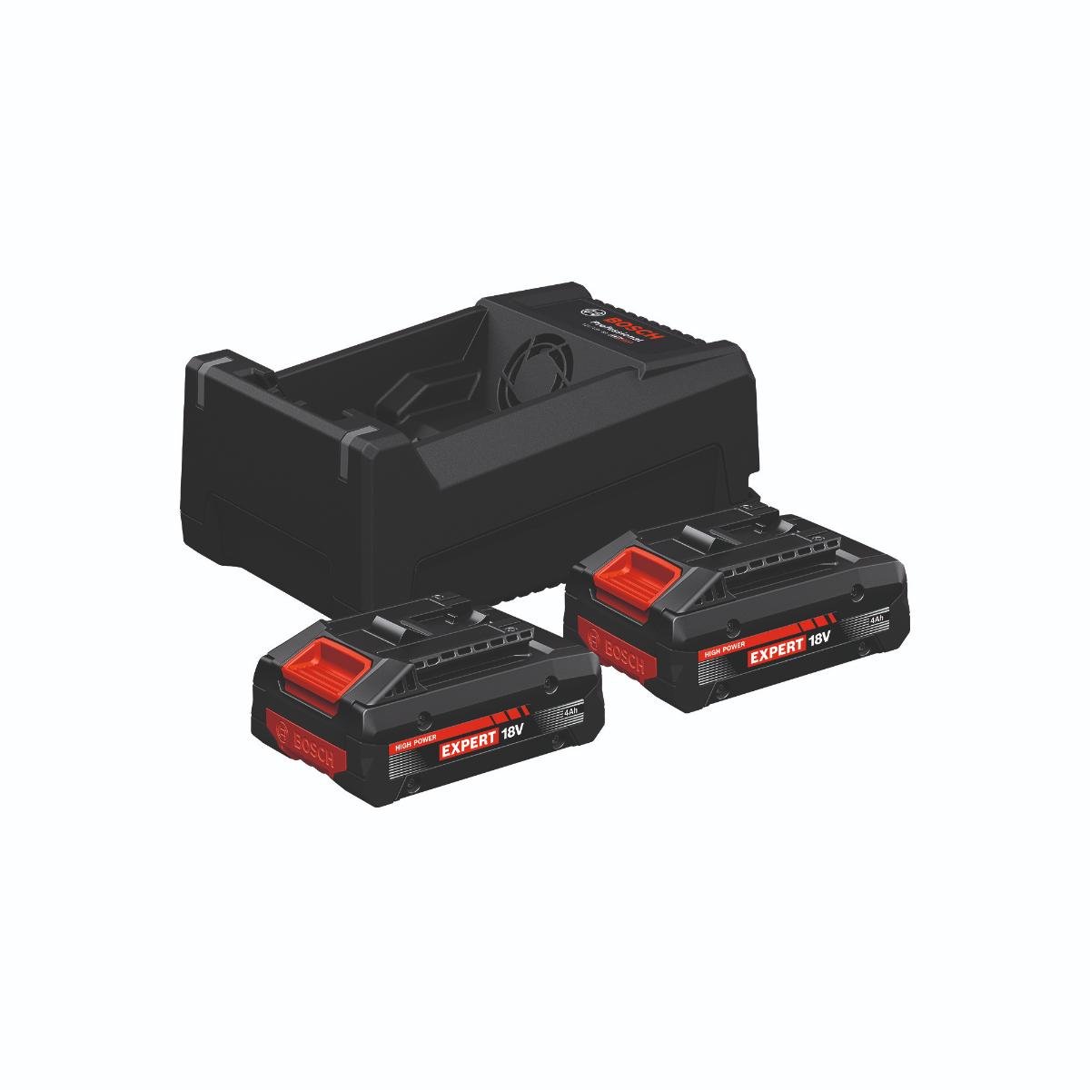 Bosch Batterie/Ladegerät Set 2x EXBA18V-40 + GAL 12V/18V-80
