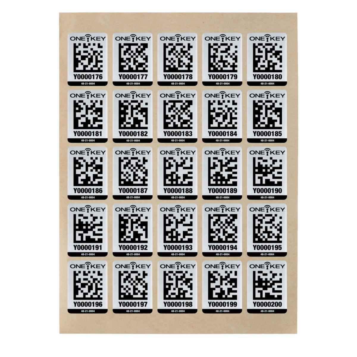 Milwaukee AIDT QR-Code Sticker für Metall-Oberfläche