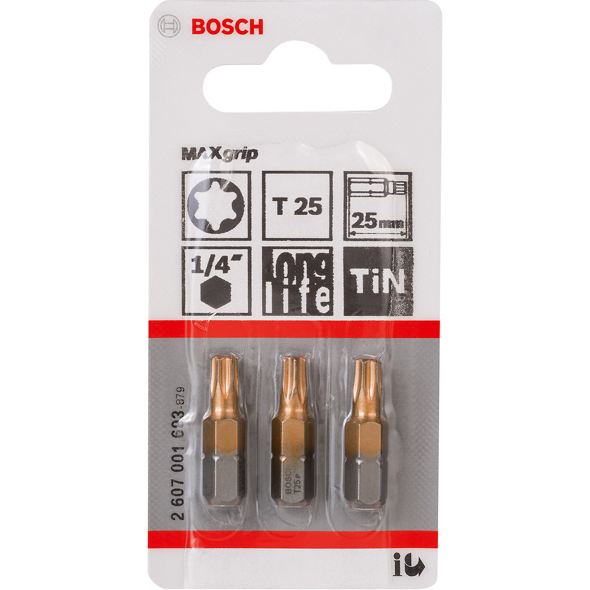 Bosch Schrauberbit Max Grip T - 3 Stück
