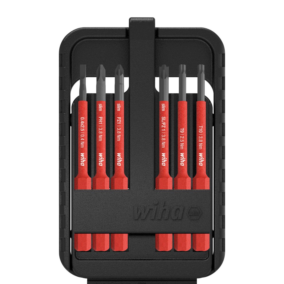 Wiha Bit Set slimBit electric gemischt, 6-teiliges Set