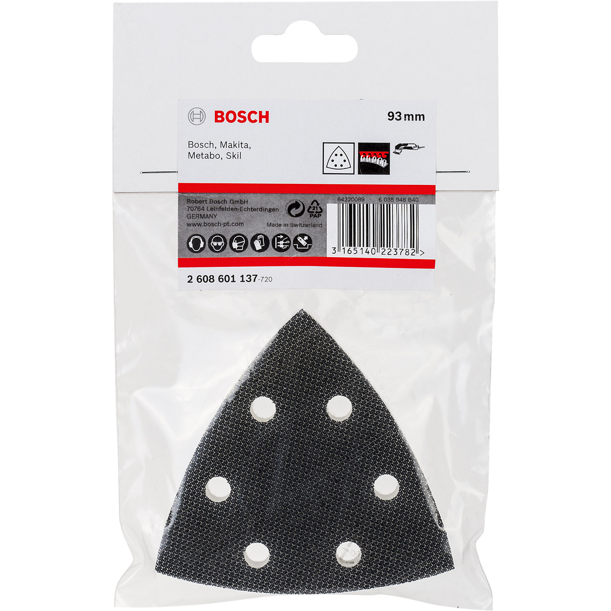 Bosch Adapter für Bosch-Dreieckschleifer 93mm