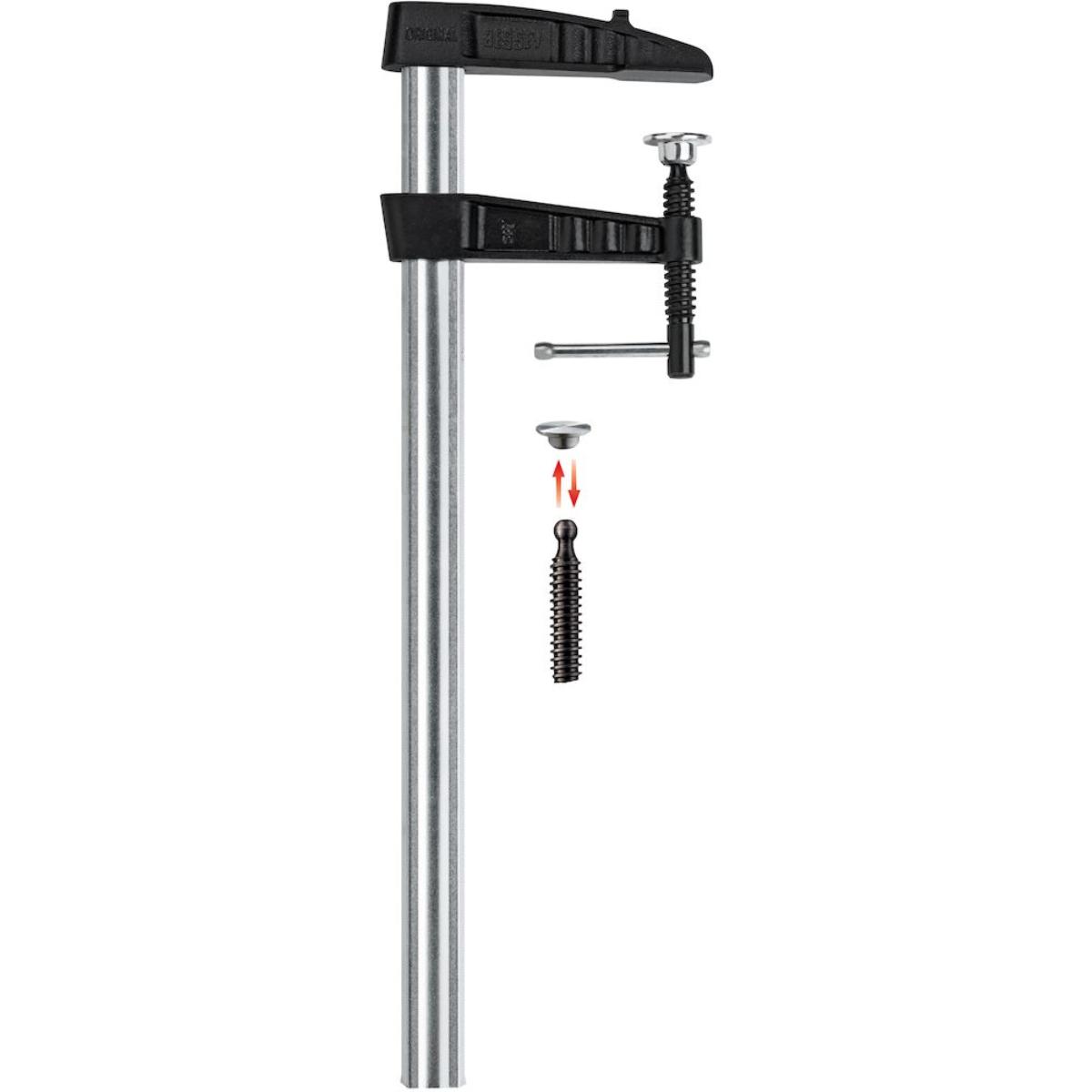 BESSEY Temperguss-Schraubknecht TGK mit Knebelgriff