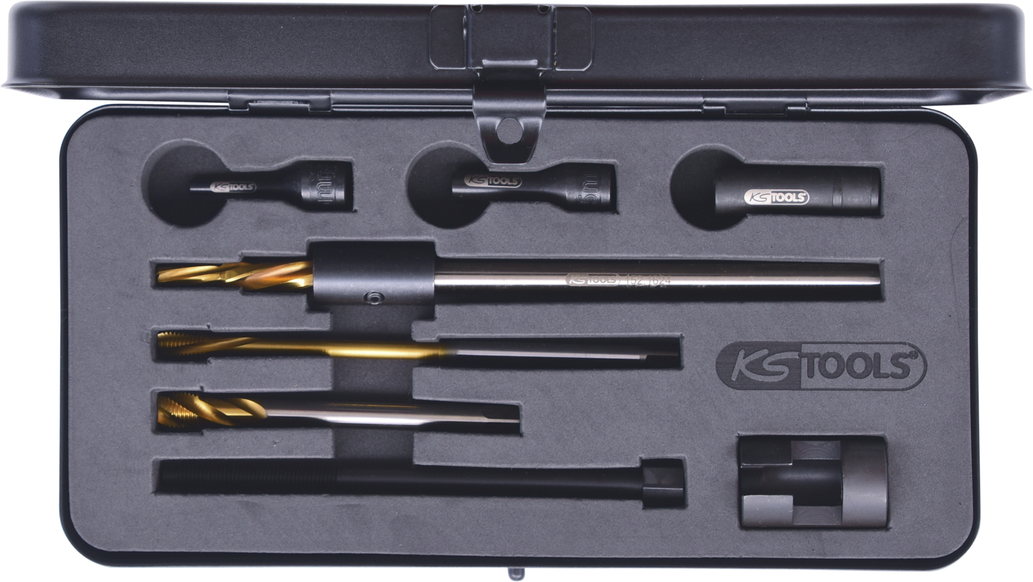KS Tools Universal Glühkerzen-Ausbohrsatz M9 x 1,0