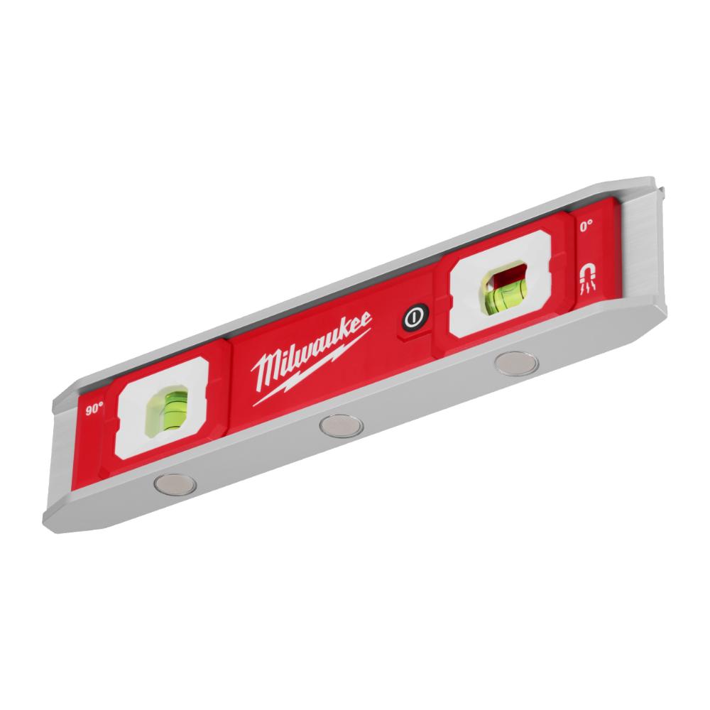 Milwaukee Wasserwaage Torpedo LED 23 cm lang magnetisch