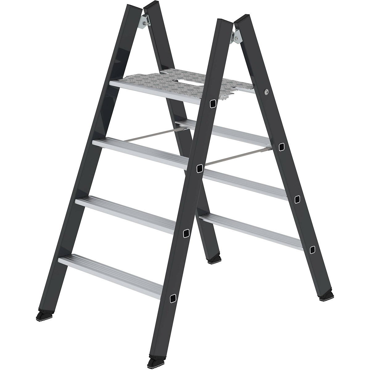 Munk Klapptritt beidseitig begehbar RAL 7016