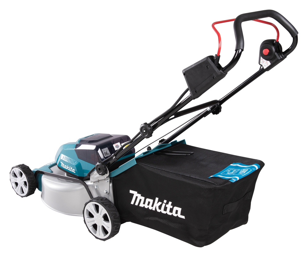 Makita Akku-Rasenmäher 2x18V / 5,0 Ah, 2 Akkus + Ladegerät DLM463PT2