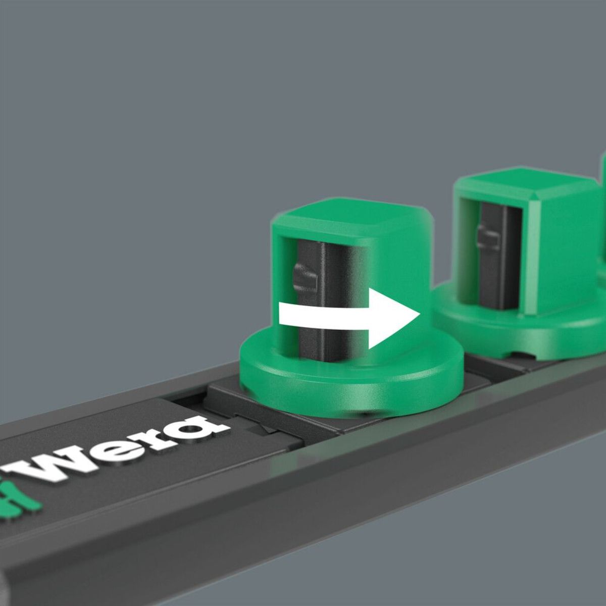 Wera Nuss-Magnetleiste A Deep 1 Steckschlüsseleinsatz-Satz, 1/4"-Antrieb, 9-teilig
