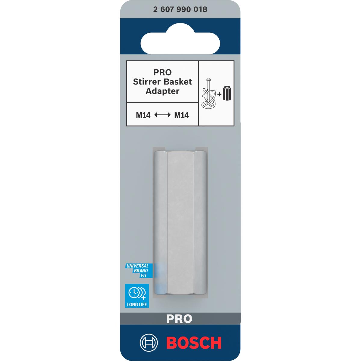 Bosch PRO Adapter für Rührkörbe, 60mm mit Innengewinde M 14