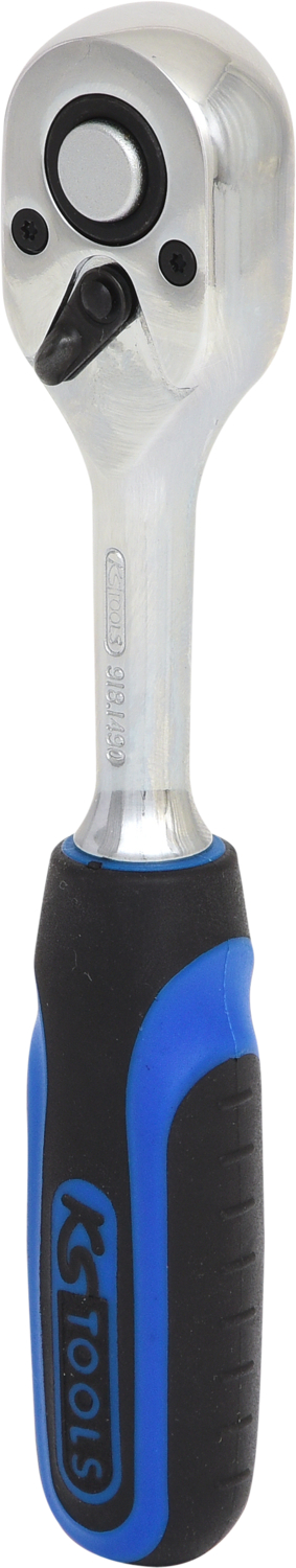 KS Tools 1/4" CHROMEplus Umschaltknarre, 72 Zahn, Kunststoffgriff