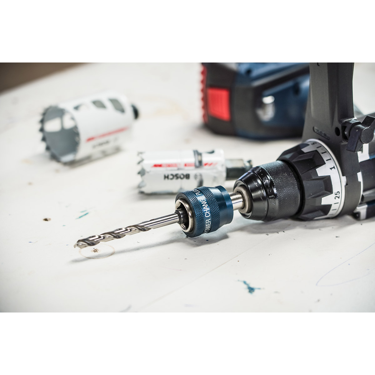 Bosch EXPERT Power Change Plus Aufnahme mit Vorbohrer, SDS Plus, HSS-G, 7,15x45x85mm, 2-teiliges Set