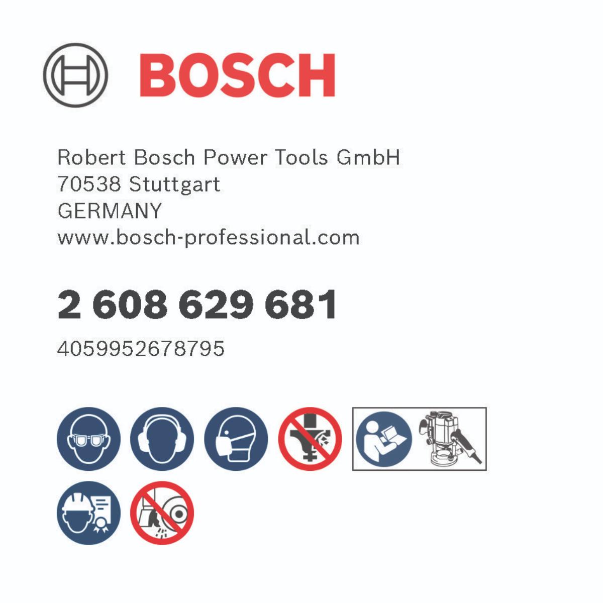 Bosch PRO Abrundfräser, R 1,6, Schaft 8 mm