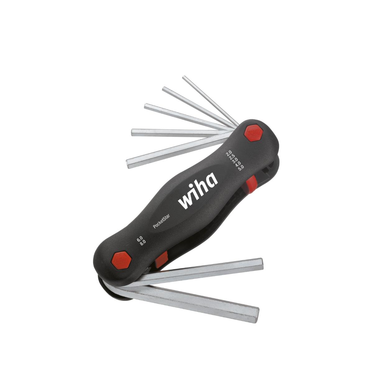 Wiha Multitool PocketStar Sechskant 7-teiliges Set mit SB-Aufhänger