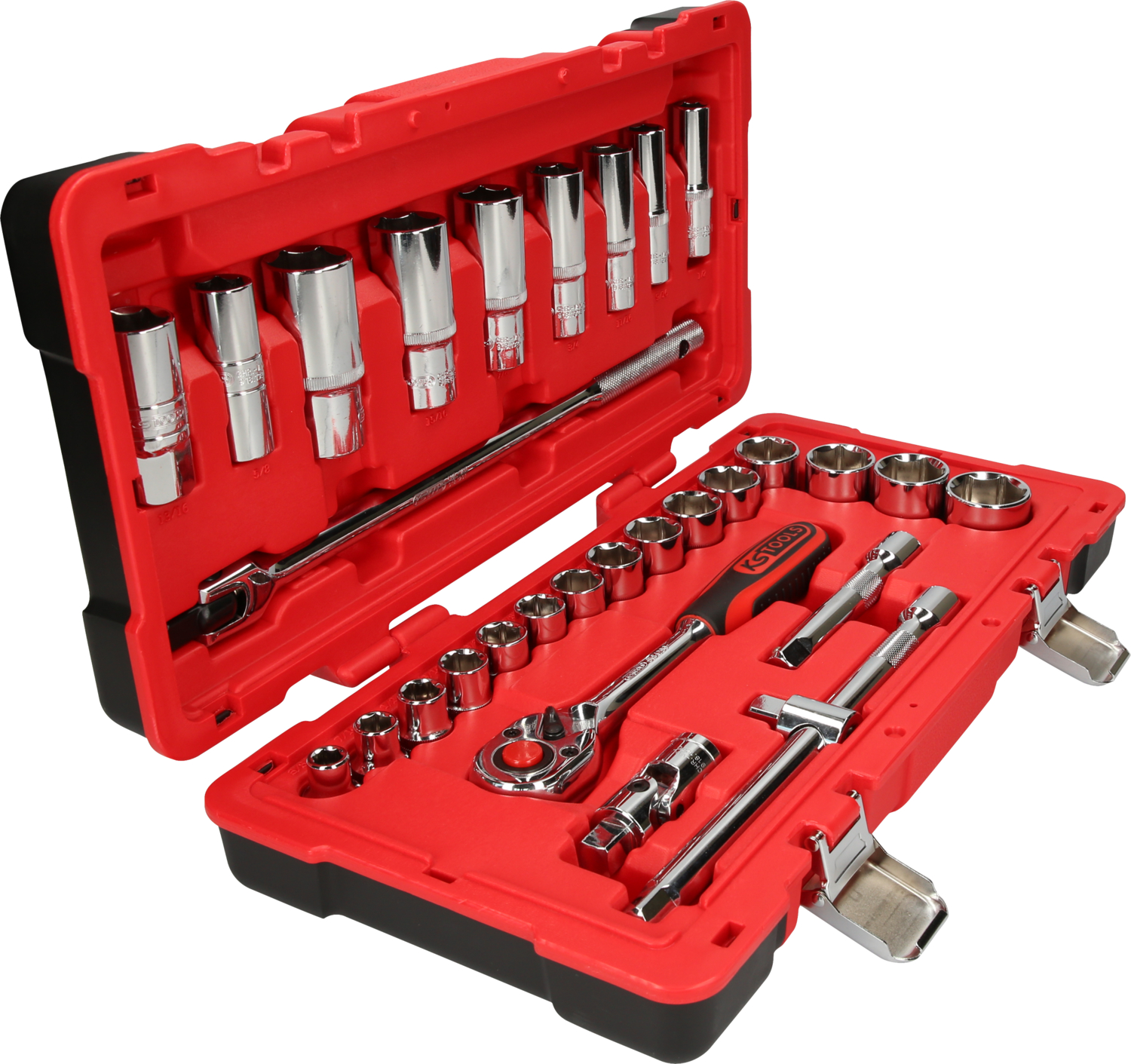 KS Tools 1/2" CHROMEplus Steckschlüssel-Satz, 30-tlg