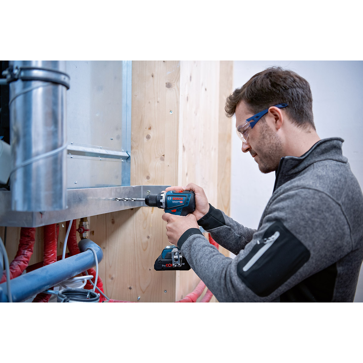 Bosch Akku-Bohrschrauber GSR 18V-90 C, 2 x Akku ProCORE18V 4.0Ah, L-BOXX
