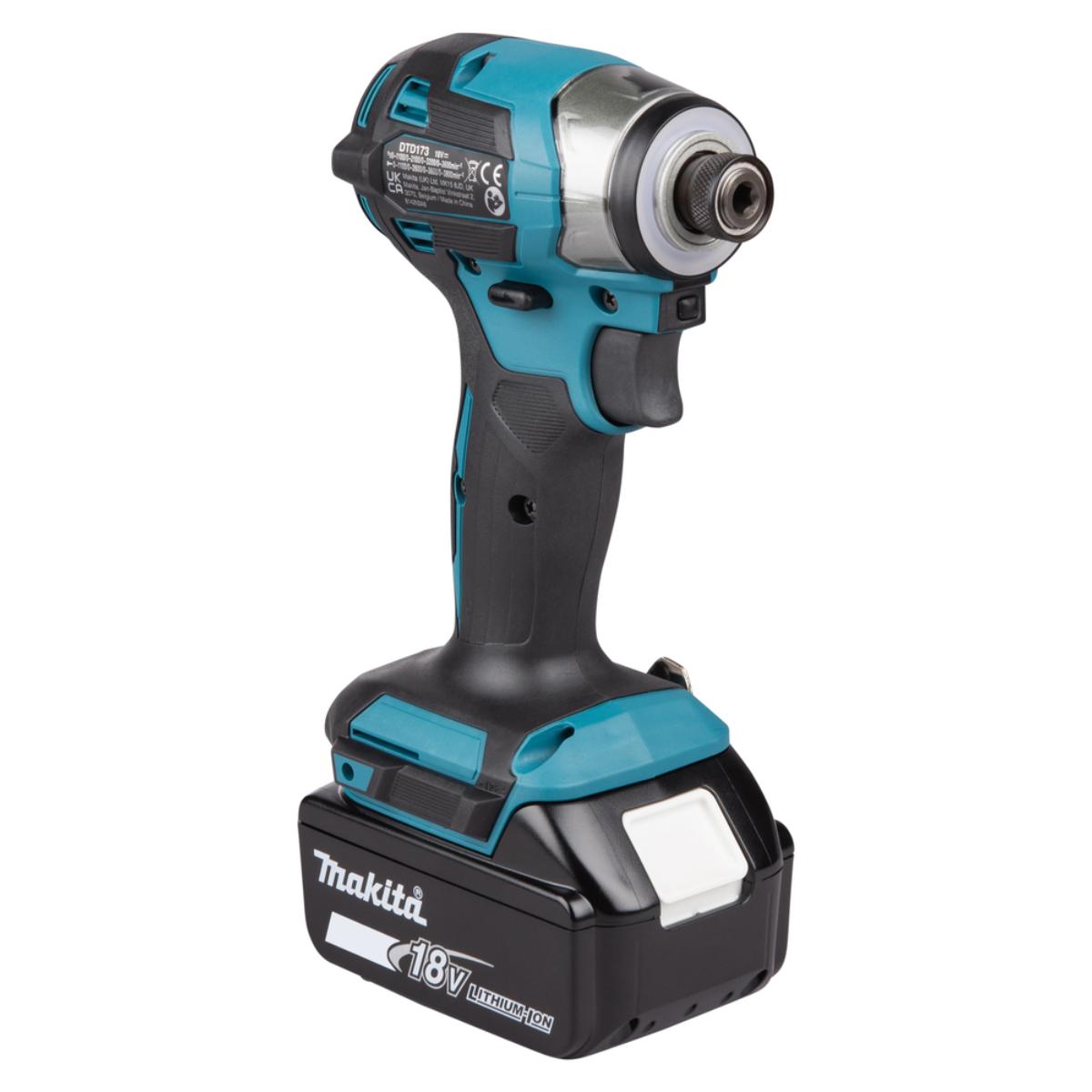 Makita Akku-Schlagschrauber LXT 18V 1/4 Zoll - 180 Nm - 0-3.800 U/min - DTD173RTJ
