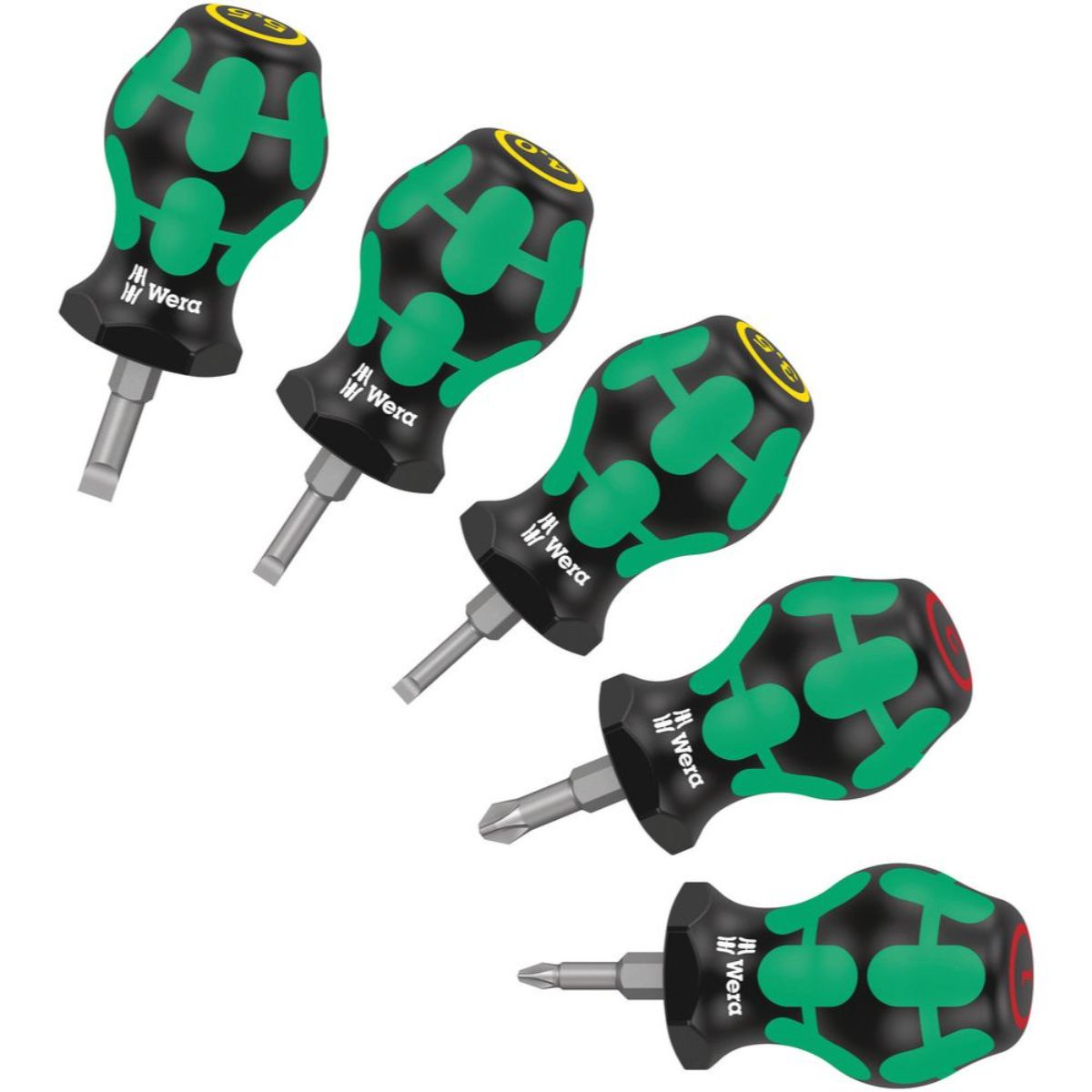 Wera Stubby Set 1 Schraubendrehersatz, 5-teilig