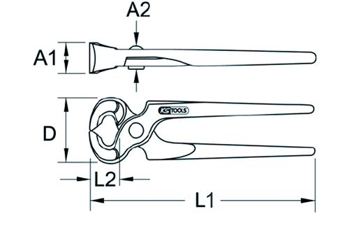 KS Tools Selbstöffnende Monierzange