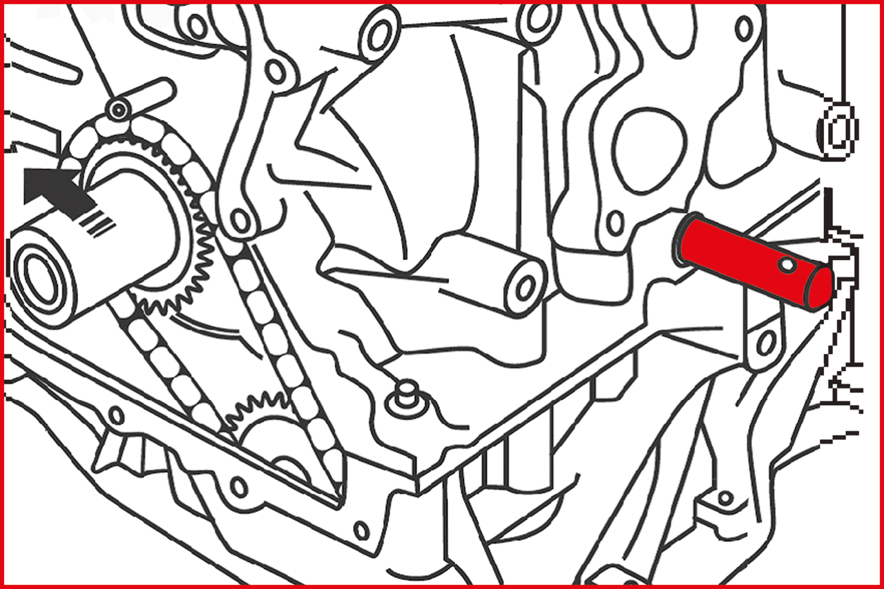 KS Tools Motoreinstell-Werkzeug-Satz für Nissan - Renault, 8-tlg