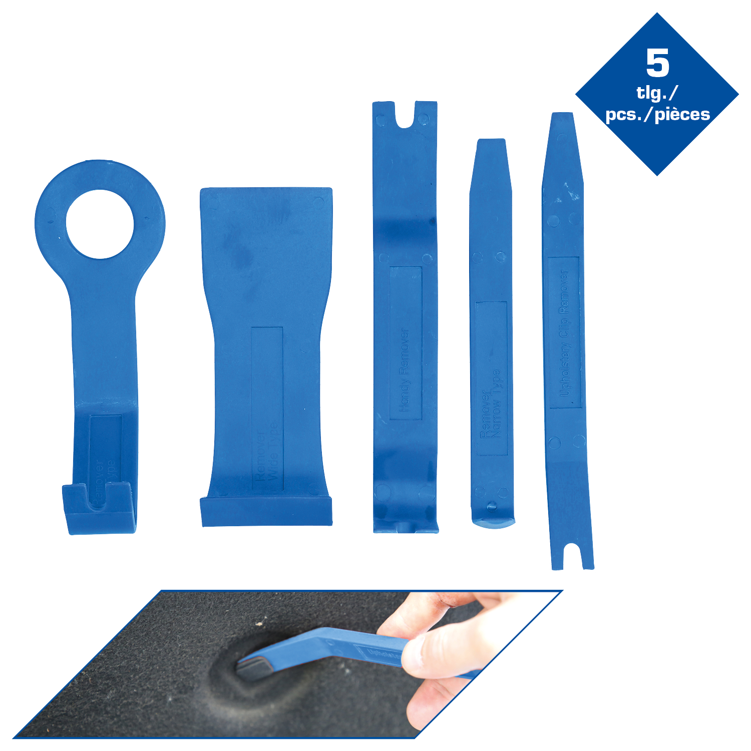 Brilliant Tools Zierleistenkeile-Satz, 5-tlg - BT511035
