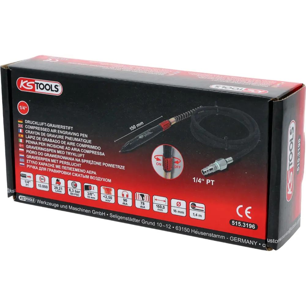 KS TOOLS Druckluft-Gravierstift