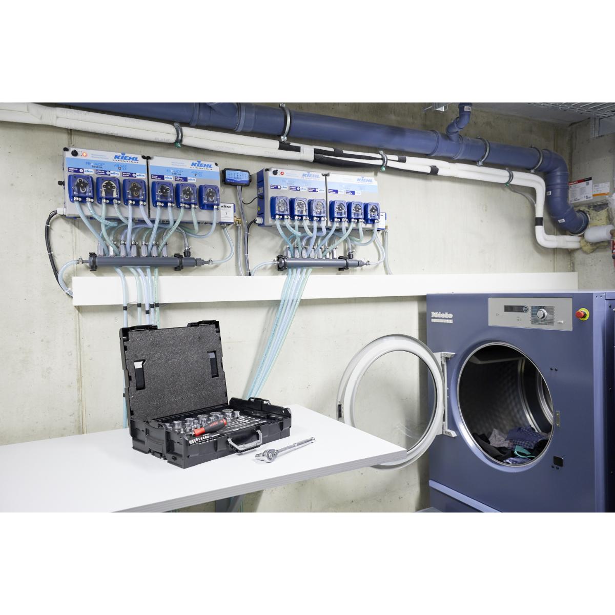 Wiha Steckschlüssel- und Bit Set 1/4 zoll und 1/2 zoll 60-teiliges Set mit L-Boxx