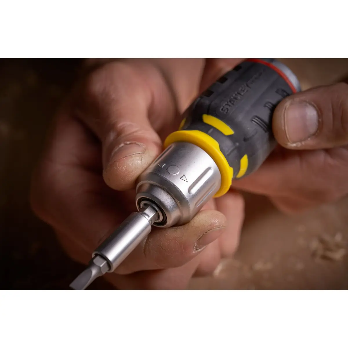 STANLEY FATMAX Bit-Schraubendreher kurz mit Ratsche 6 Bits: 5mm 6,5mm PH1, PH2, PZ1, PZ2