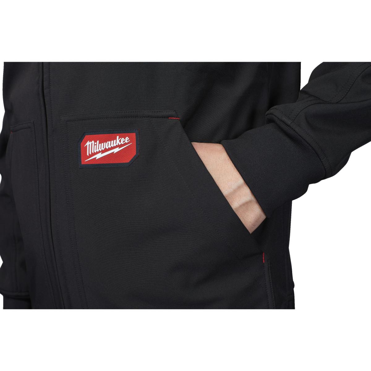 Milwaukee FREEFLEX Softshell Kapuzen-Jacke schwarz