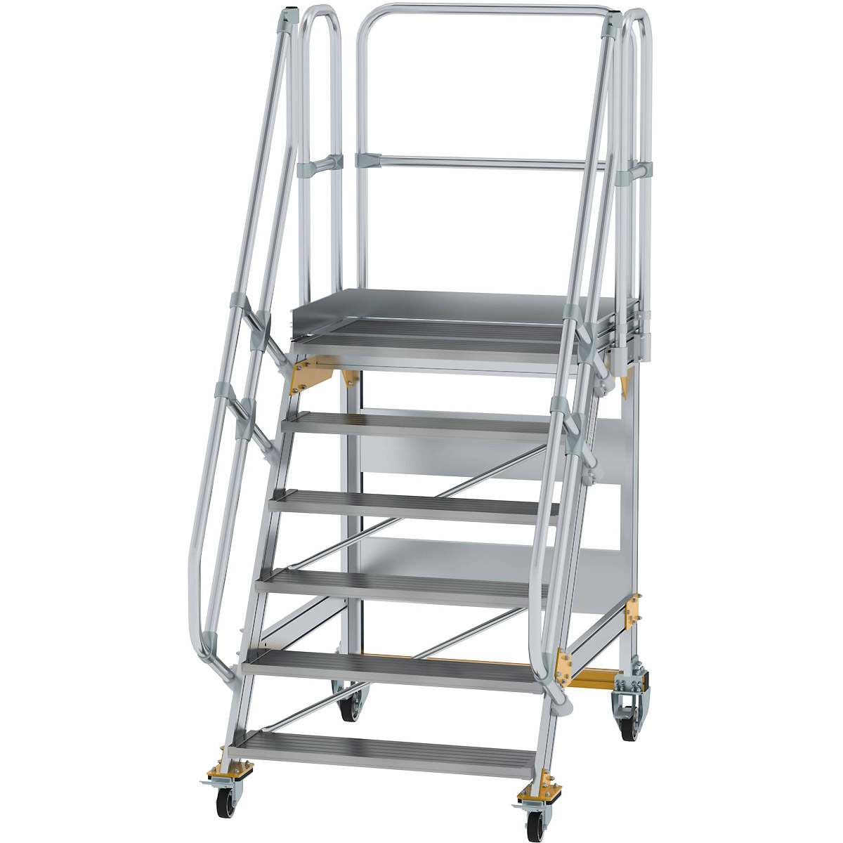 Munk Plattformtreppe fahrbar 60° Stufenbreite 1000 mm