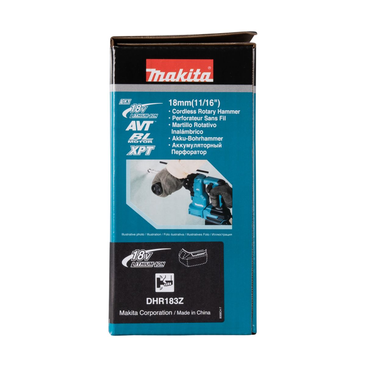 Makita Akku-Kombihammer für SDS-PLUS 18V (ohne Akku, ohne Ladegerät) DHR183Z