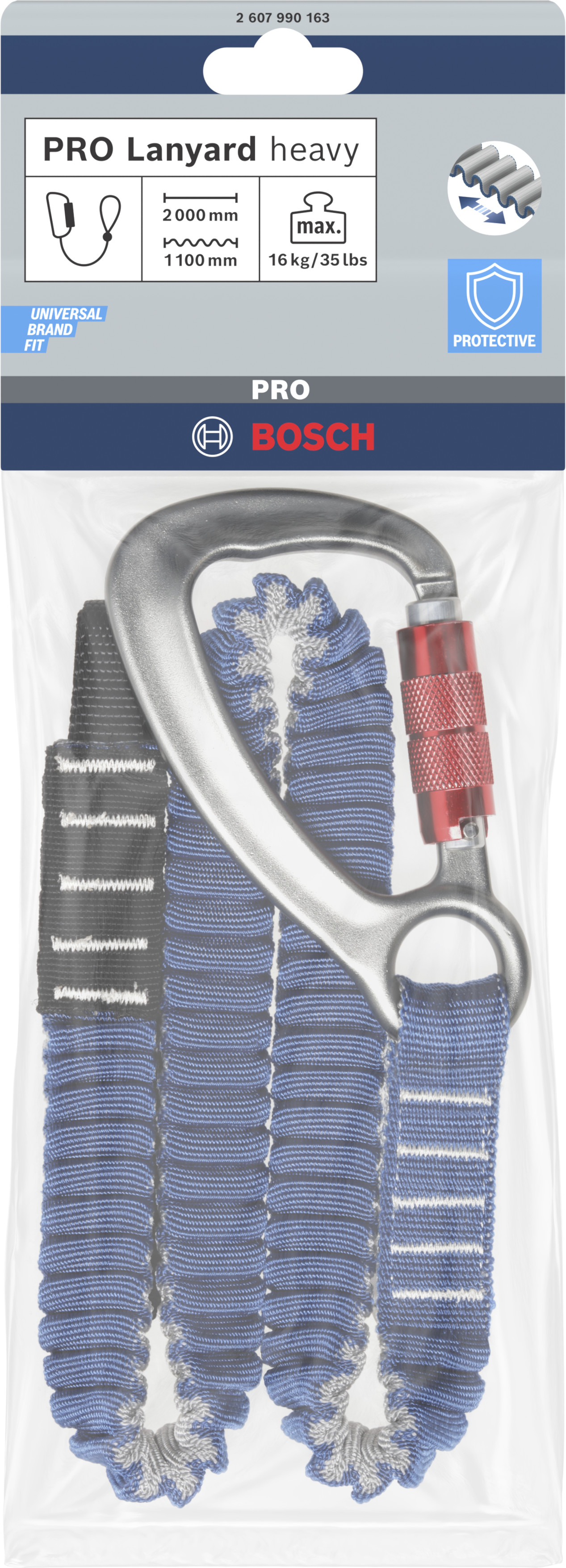 Bosch PRO Umhängeband Heavy, 6Kg, Einzelkarabiner