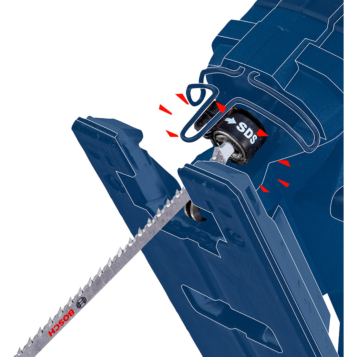Bosch EXPERT ‘Plastic Composites Clean’ T 301 CHM Stichsägeblatt, 3 Stück