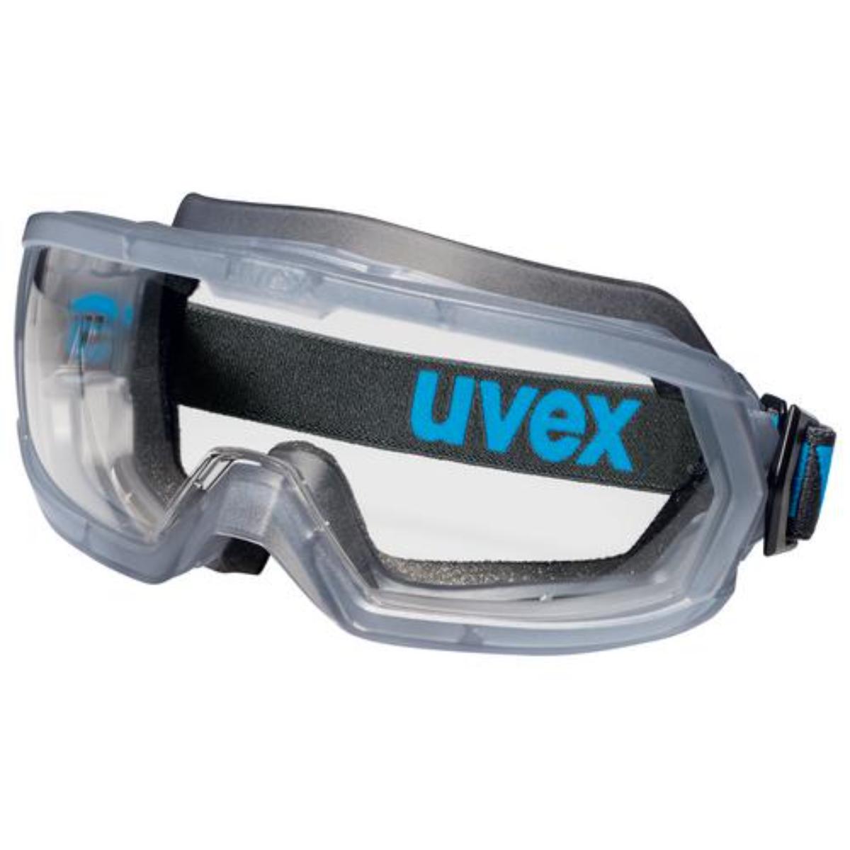 uvex hypervision Vollsichtbrille innen beschlagfrei, außen extrem kratzfest & chemikalienbeständig (mit Schaumstoffauflage)
