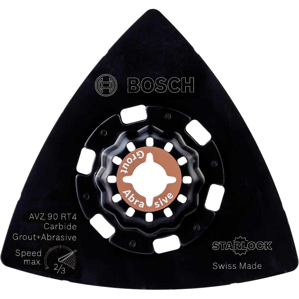 Bosch Carbide-RIFF Schleifteller AVZ 90 RT4, 90 mm, Körnung 40