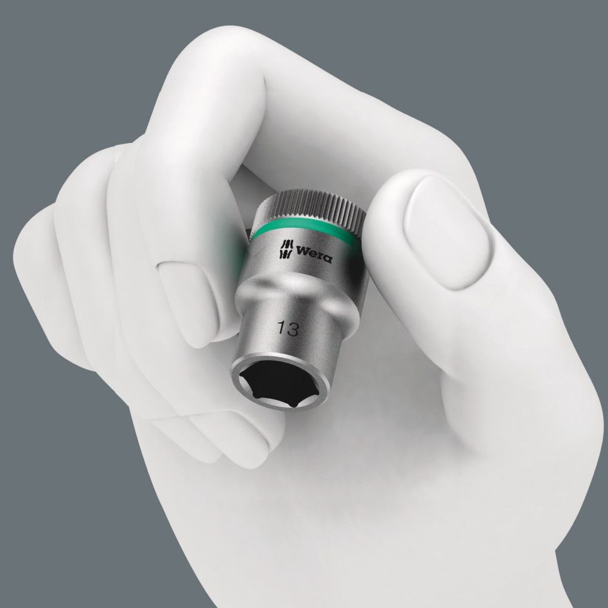 Wera Nuss-Magnetleiste B 4 Zyklop Steckschlüsseleinsatz-Satz, 3/8"-Antrieb, 9-teilig