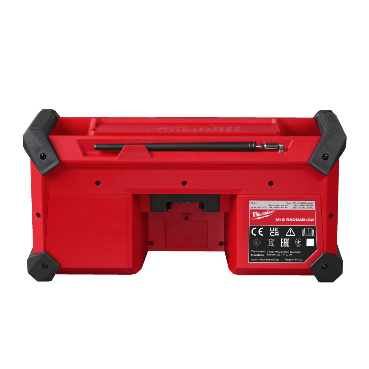 Milwaukee M18 Akku-Baustellenradio DAB+ M18RADDAB+G2-0