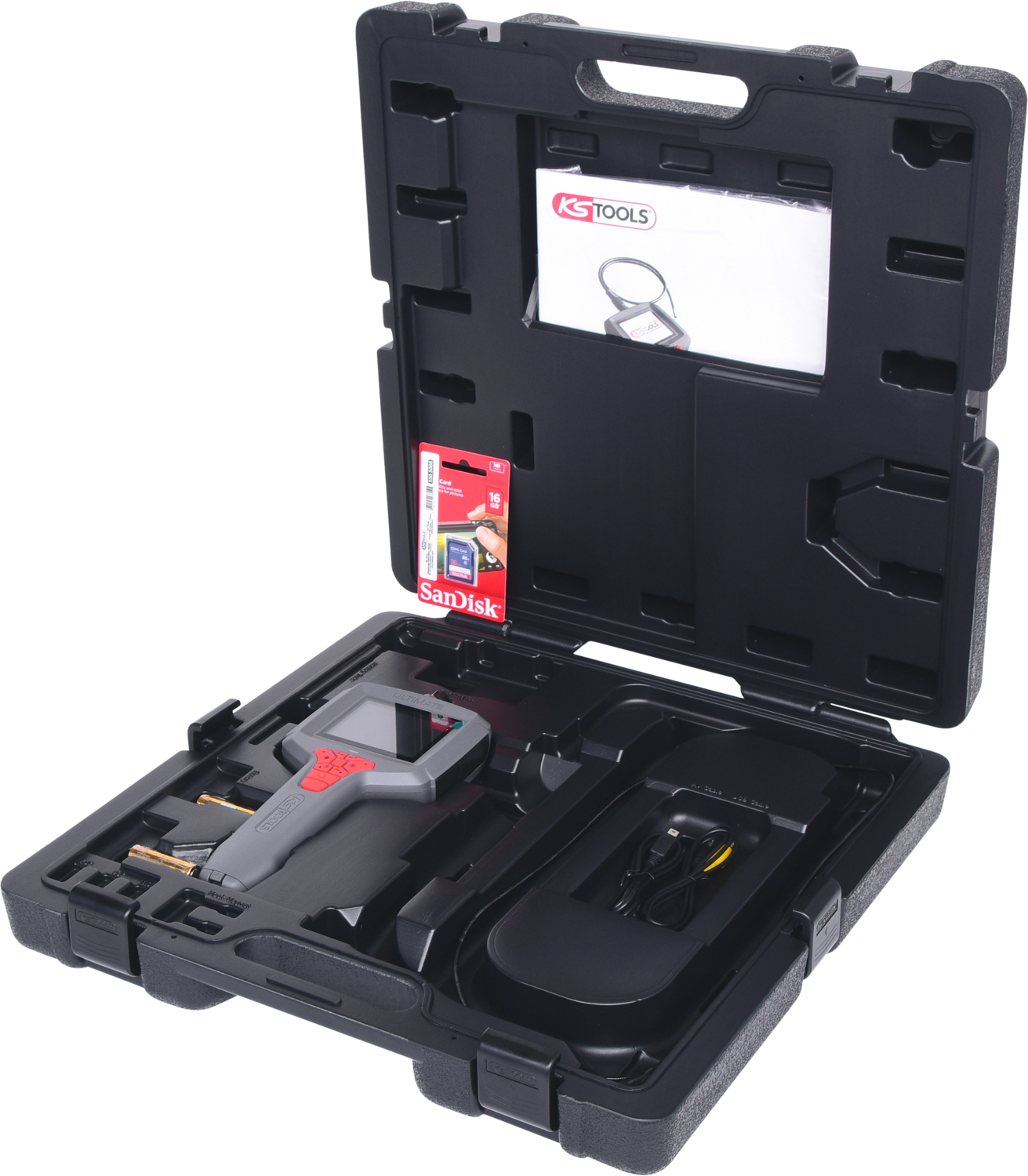 KS Tools ULTIMATEvision MASTER Videoskop-Satz,6-tlg,halbstarr 1m,Ø3,9mm