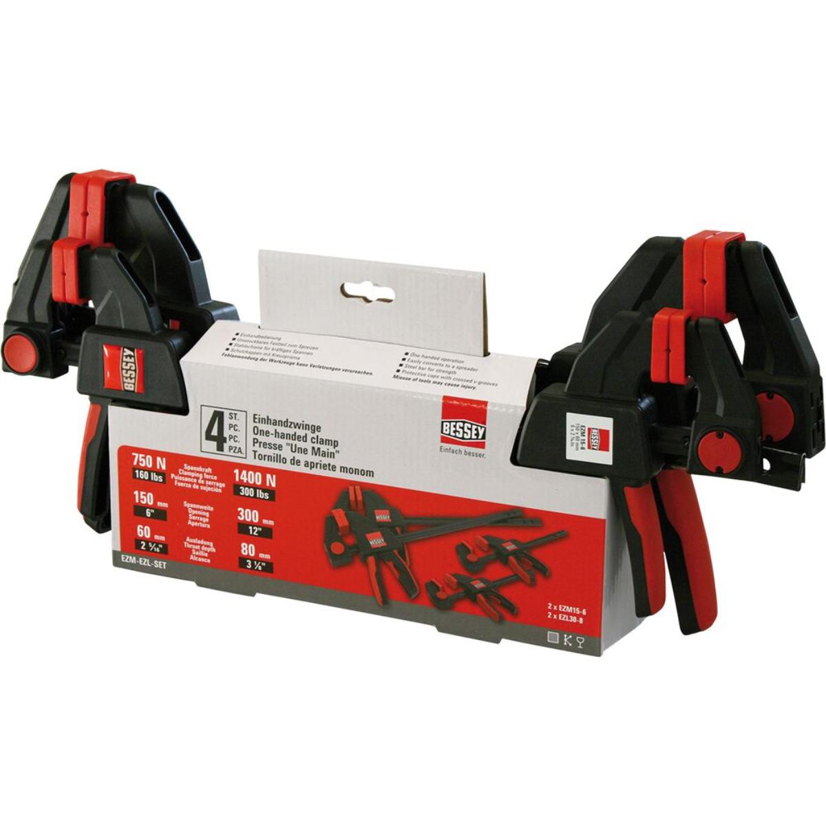 BESSEY Einhandzwingen-Set EZM-EZL-SET