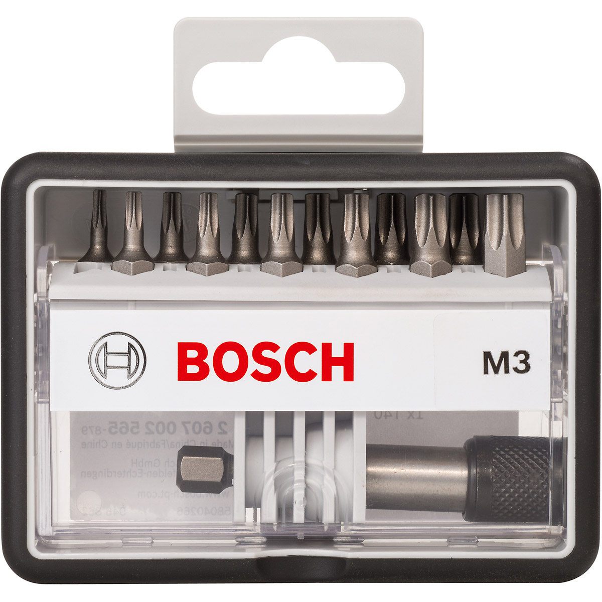 Bosch Schrauberbit-Set Robust Line M Extra-Hart, 12 + 1-teilig, 25 mm, Torx